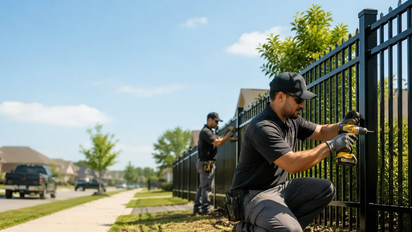 Metal Fence Installation in Wrights, IL